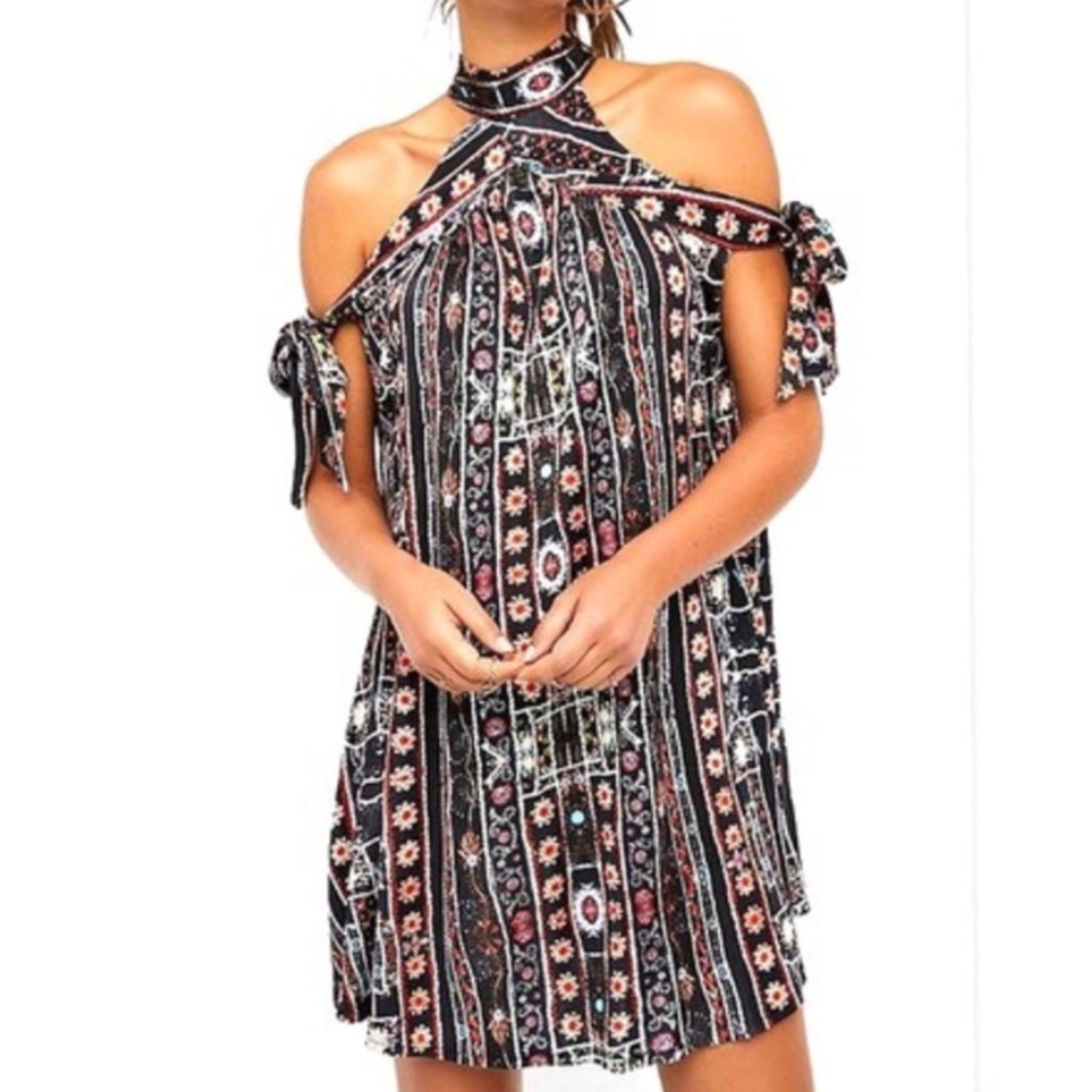 Free People Cheek to Cheek Dress. PINK.